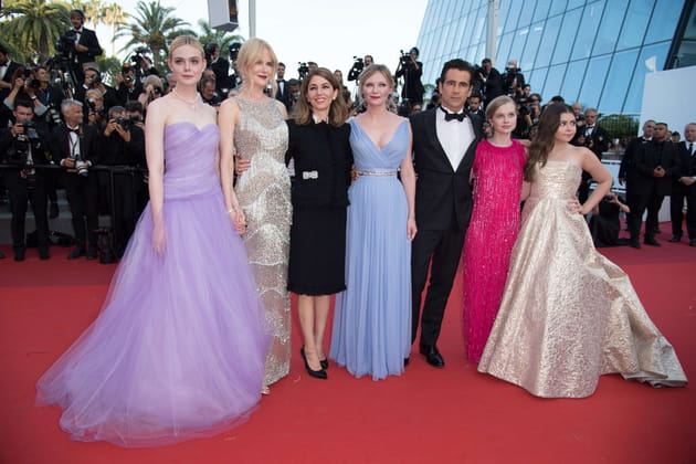 Un tapis rouge aux tons pastel pour l'équipe de "The Beguiled"