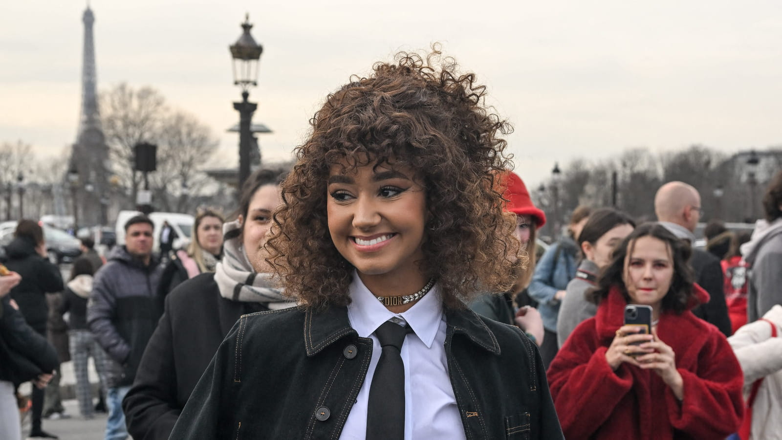 Demi-queue de cheval curly 
