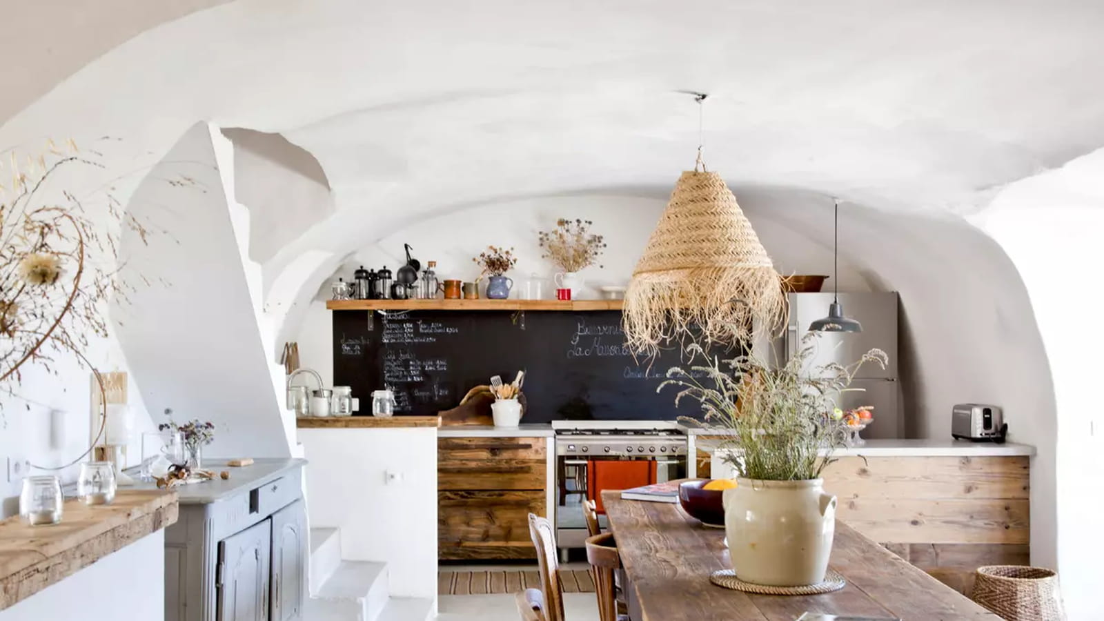 Cuisine boisée rustique