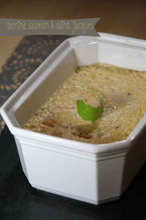 Terrine de saumon et saint-jacques