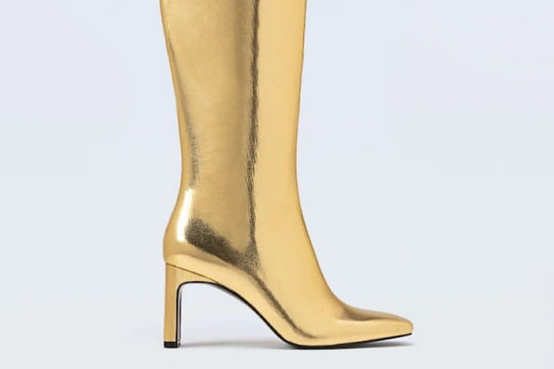 bottine a talon vinyle