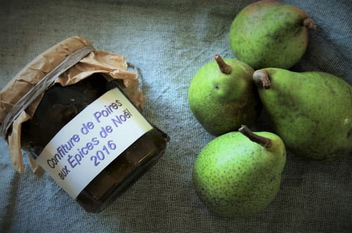 Confiture de Poires Bio aux épices de Noël