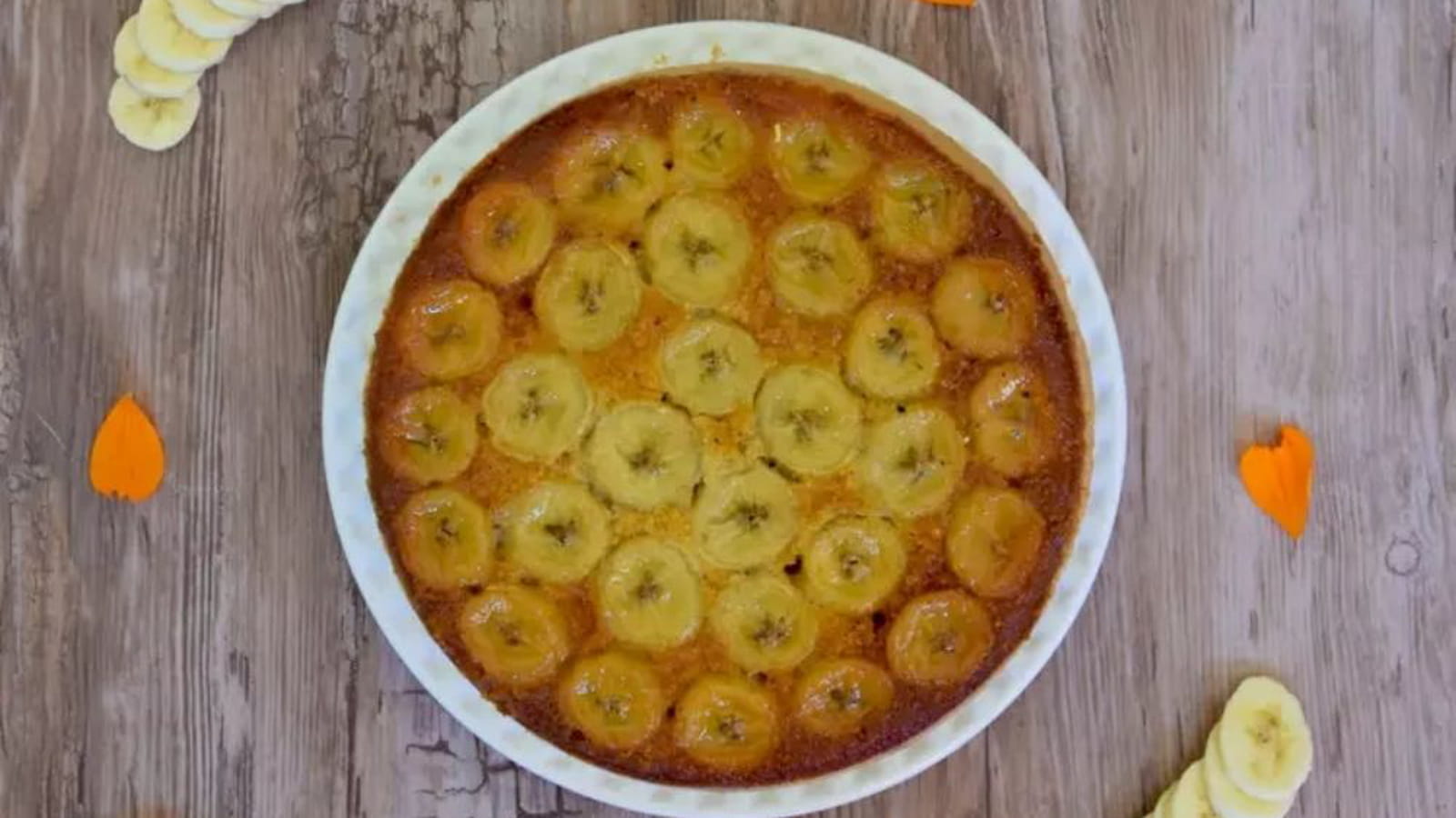 Gâteau renversé banane/noisette (sans gluten ni lactose)