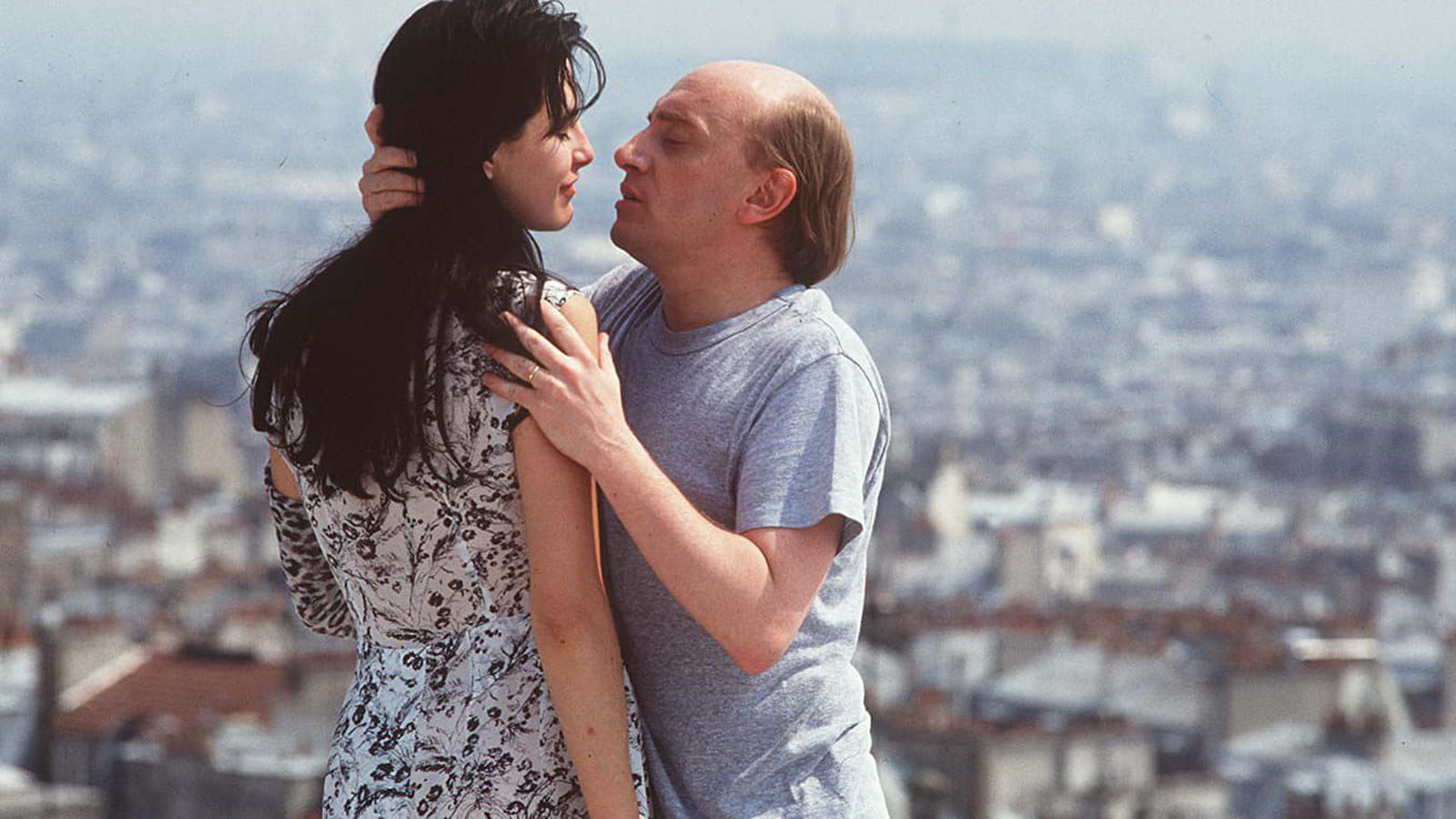Avec Michel Blanc, dans le film "Chambre à Part" en 1989