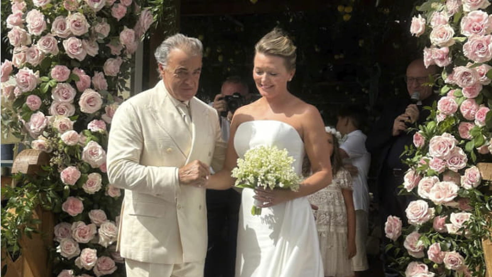 Jean Alesi et sa compagne Anja