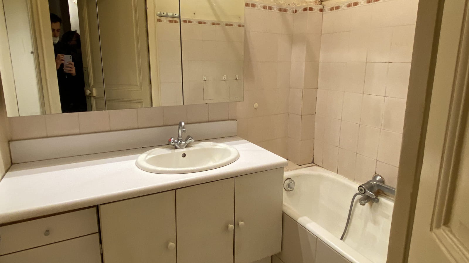 Salle de bains avant 