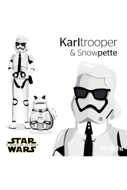 Karl Lagerfeld et Choupette en Stormtrooper