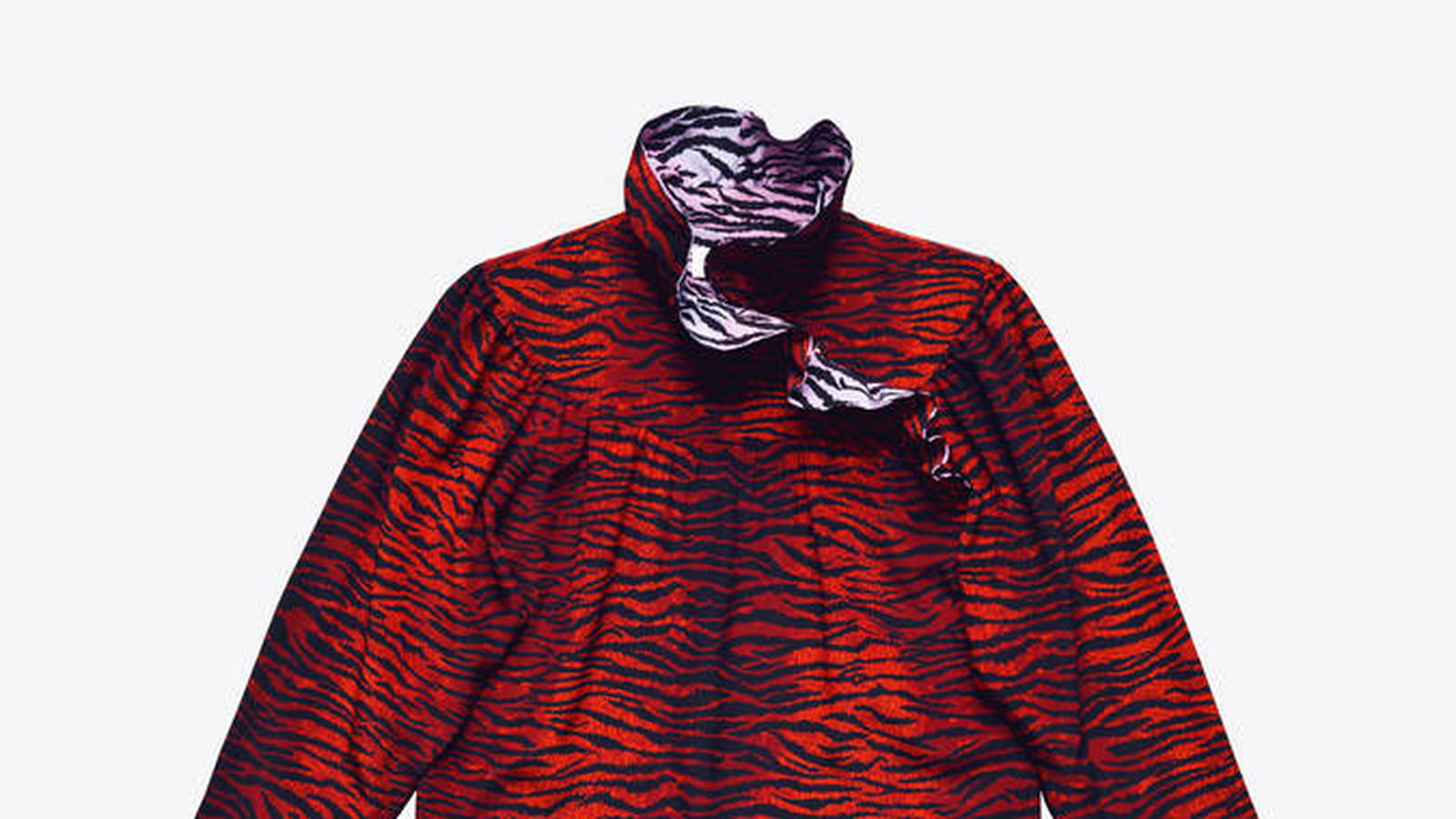 Chemisier zébré rouge