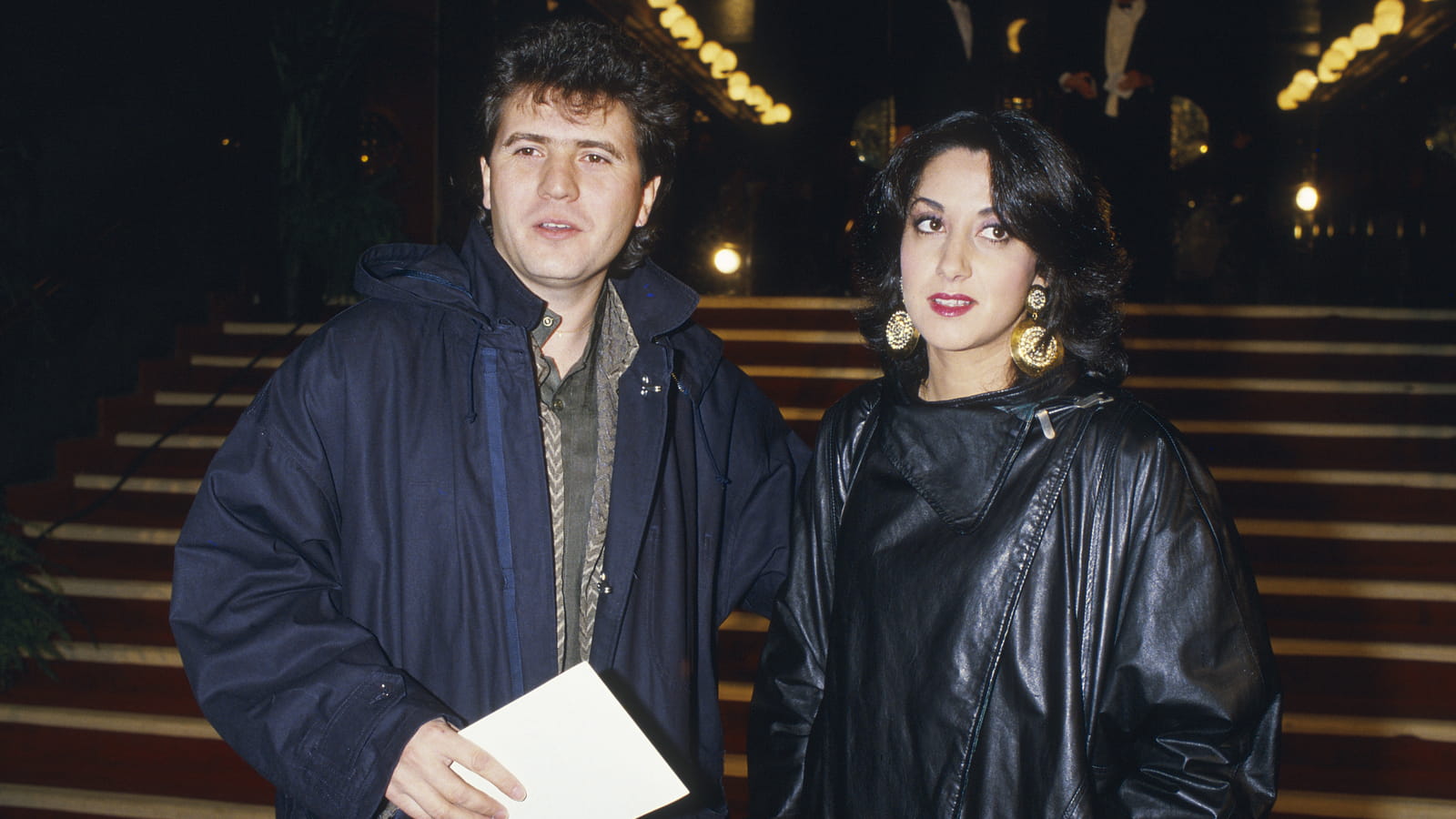Avec sa femme, Corinne 