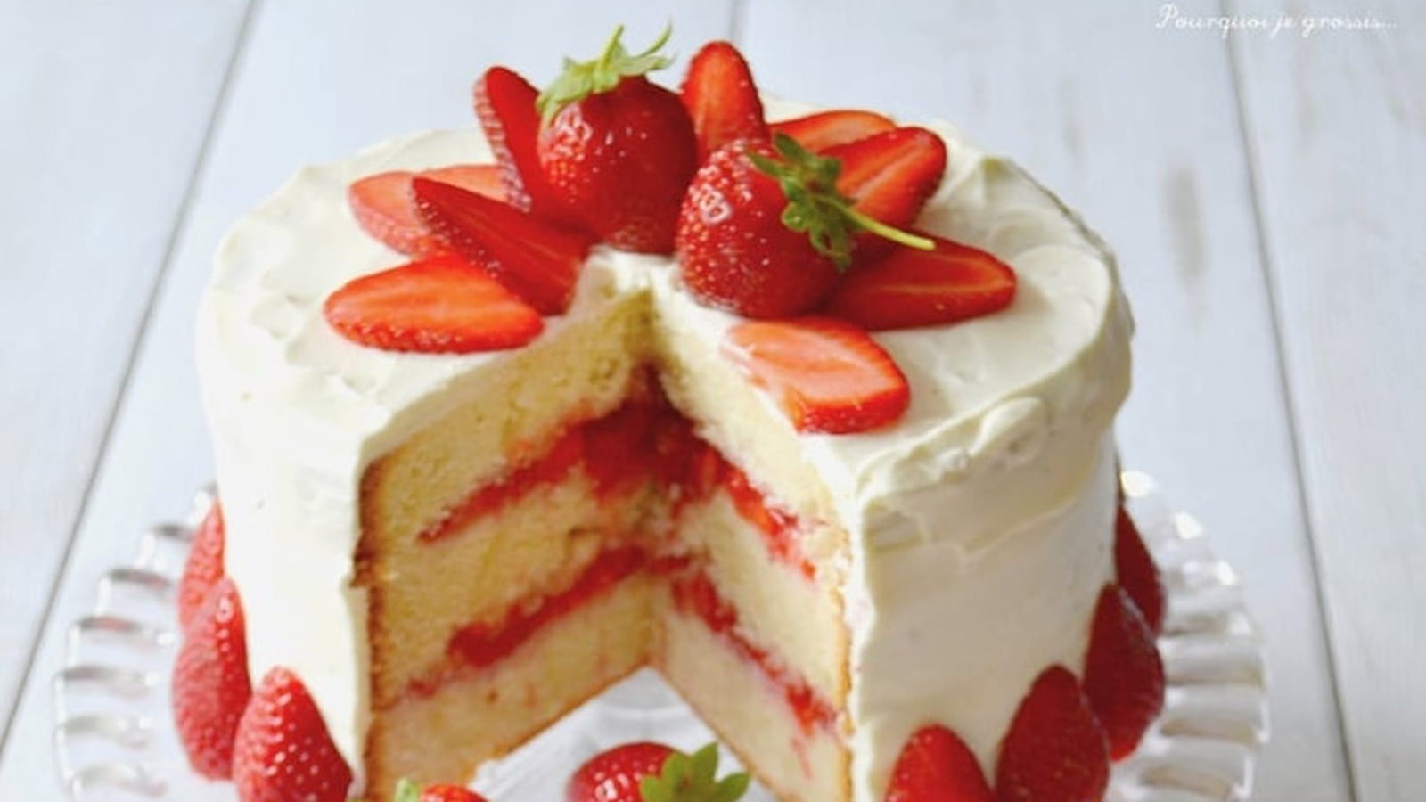 Layer cake fraises et citron
