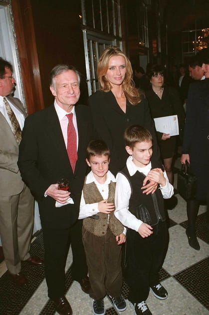 Avec Kimberley Conrad et leurs deux enfants