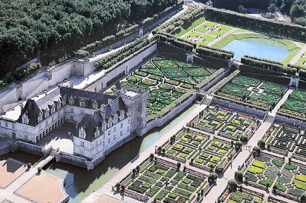 Les jardins vus d'en haut