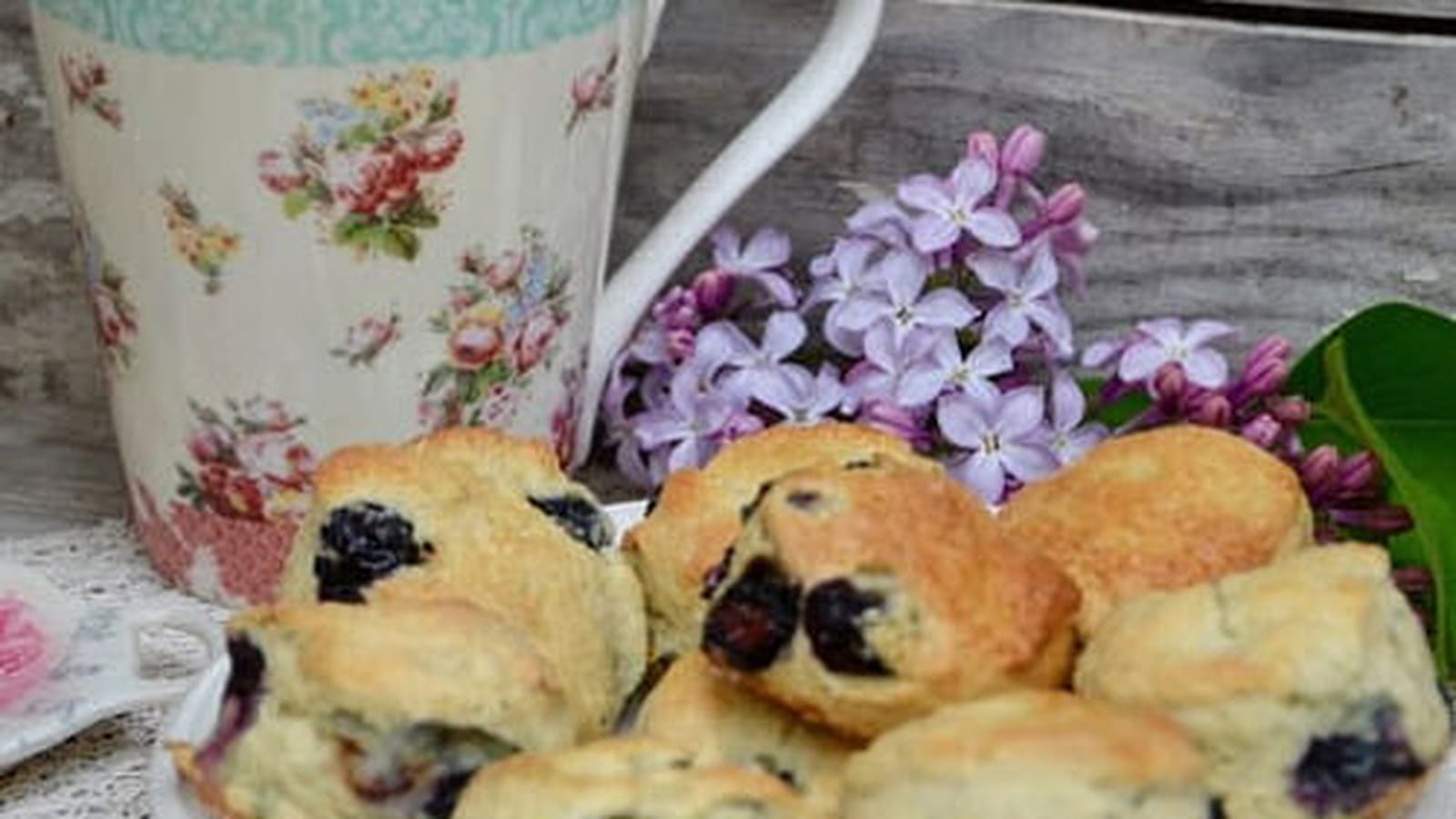 Scones aux myrtilles