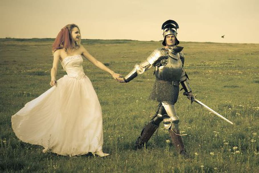 Le thème de l'histoire pour un mariage d'un autre temps