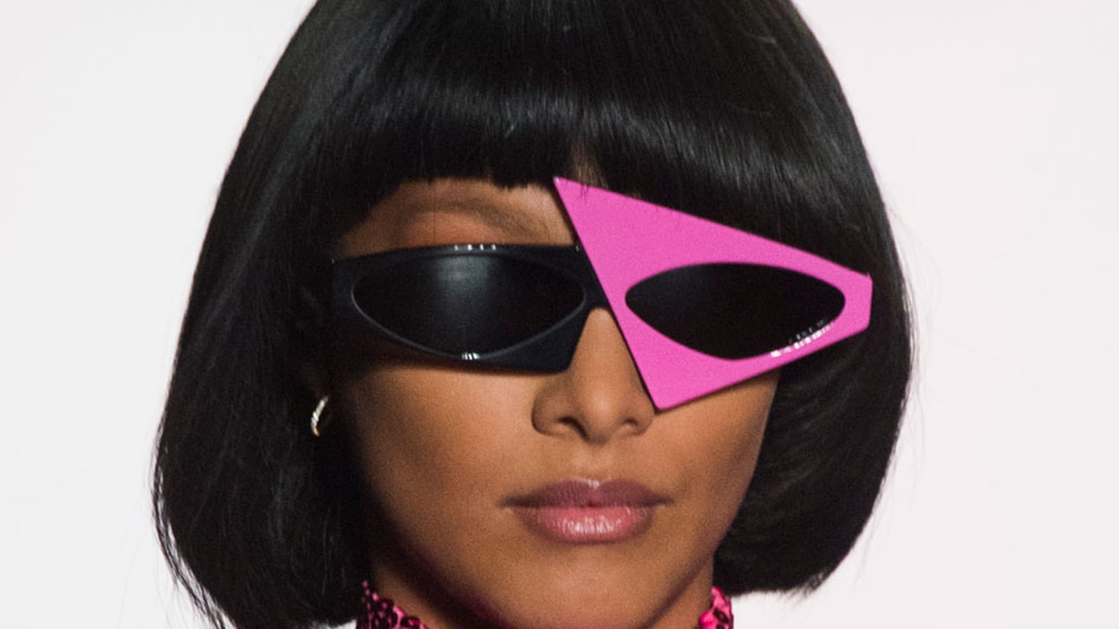 Lunettes de soleil asymétriques Jeremy Scott