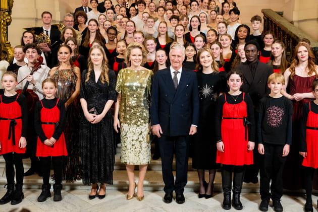 La famille royale de Belgique brille de mille feux avec les invit&eacute;s au concert de No&euml;l