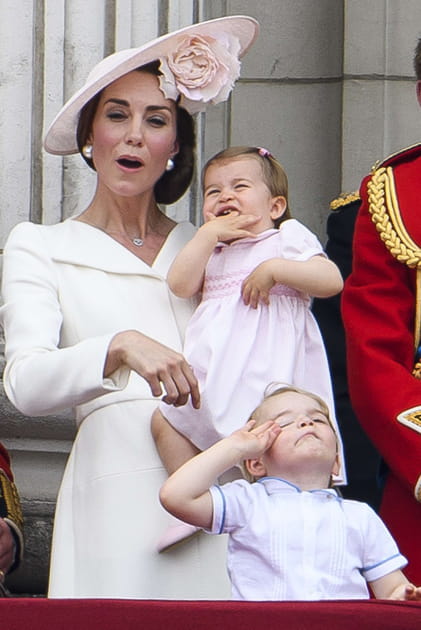 Le petit prince George était bien agité à la cérémonie de Trooping the colour en 2016