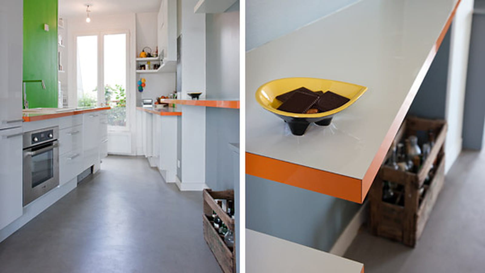 Orange et vert