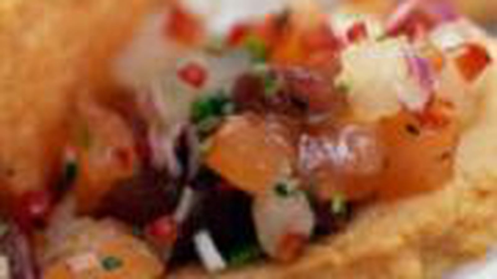 Canapé de St-Jacques au gingembre, sablés aux noix