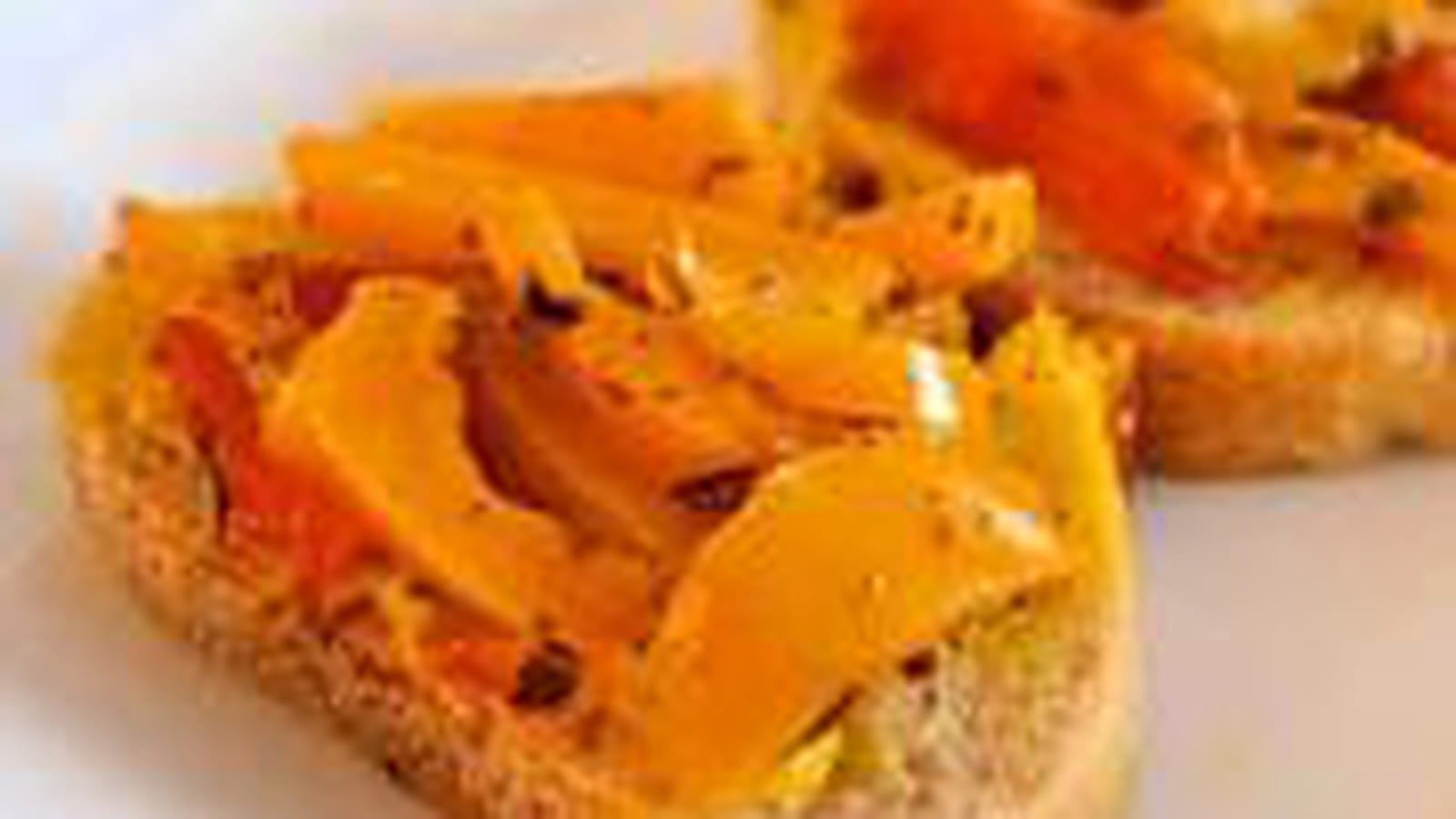 Tartines de poivrons grillés