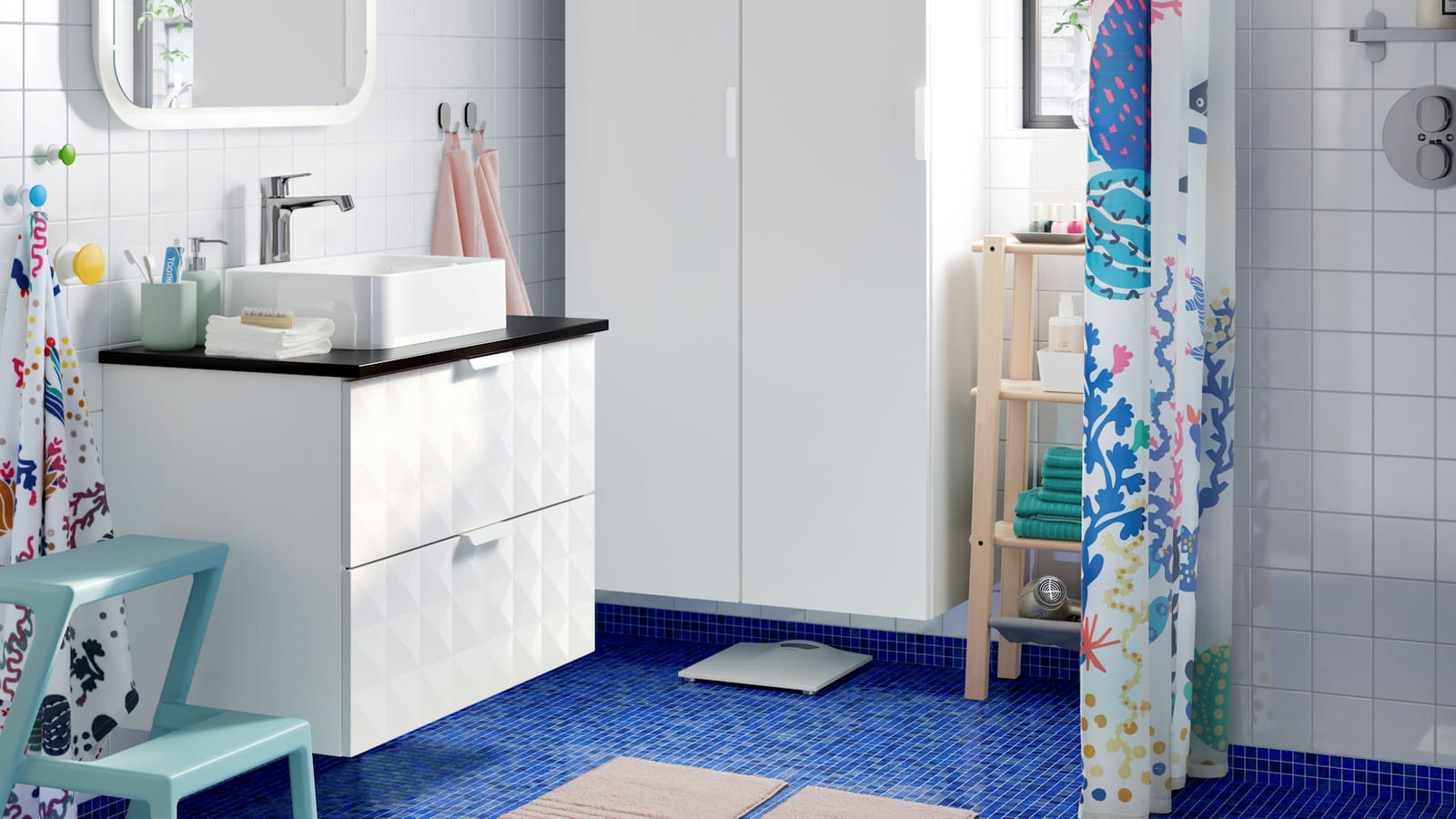 Mosaïque bleue