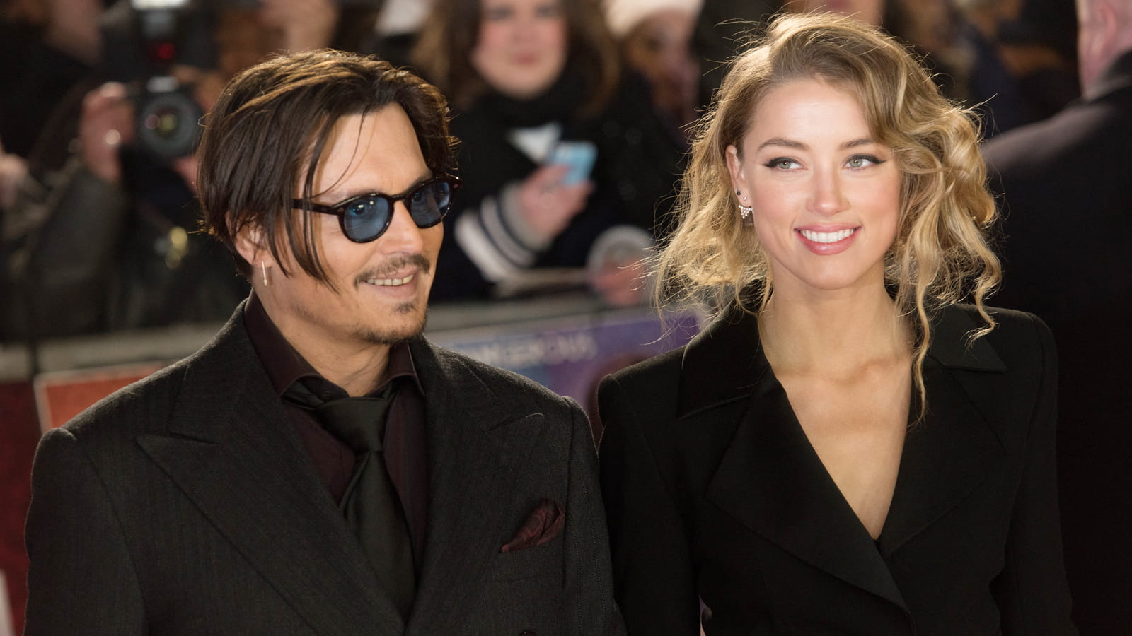 Johnny Depp et Amber Heard, à Londres en 2015