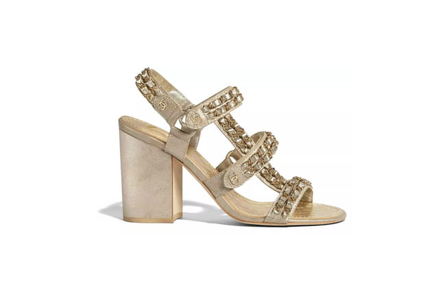 Sandales irisées de Chanel