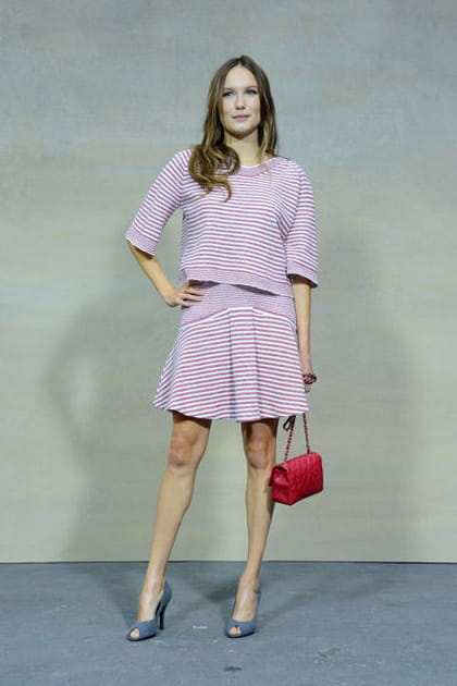 Ana Girardot, rétro au défilé Chanel