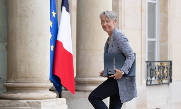 Elisabeth Borne, Premi&egrave;re ministre, arrive au Conseil des Ministres le 23&nbsp;mai