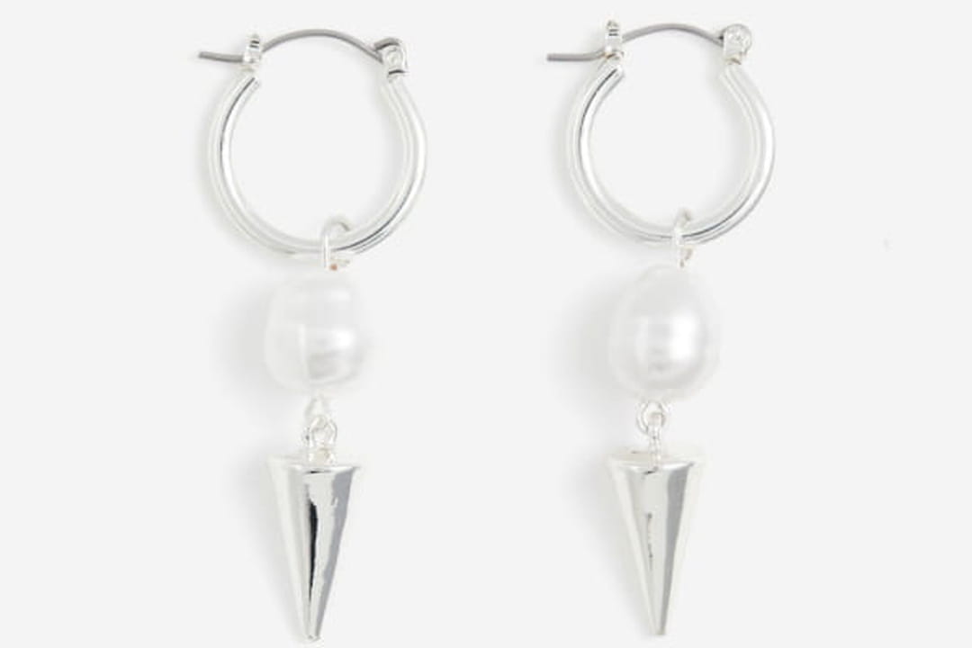 Boucles d'oreilles anneaux avec pendentif