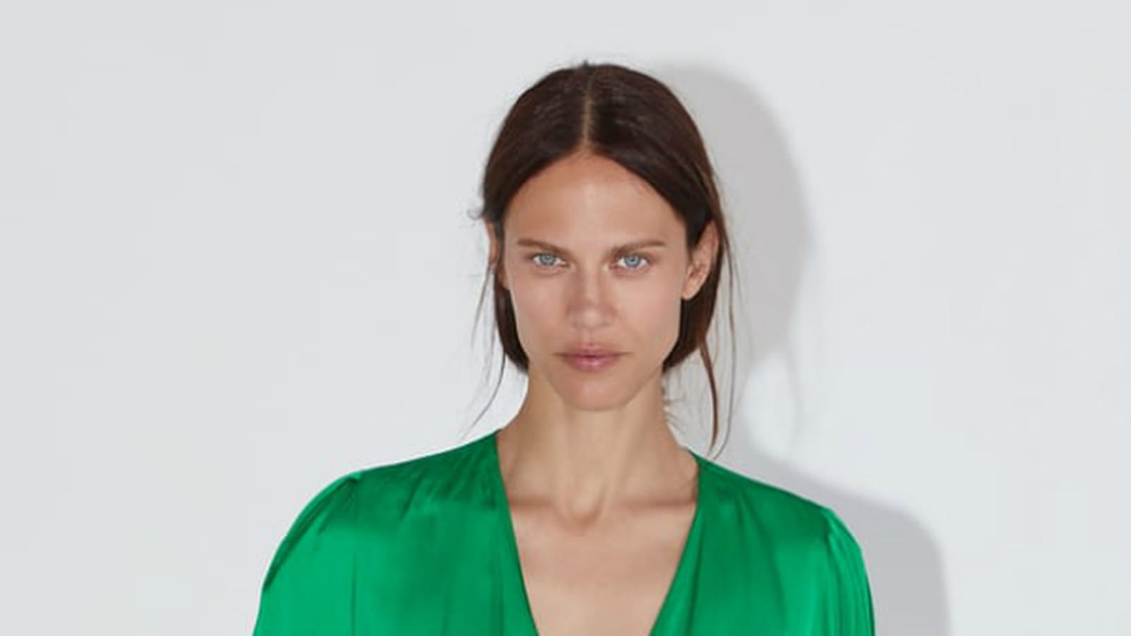Blouse satinée
