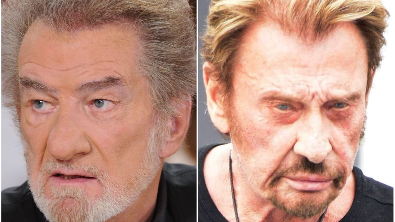 Eddy Mitchell et Johnny Hallyday