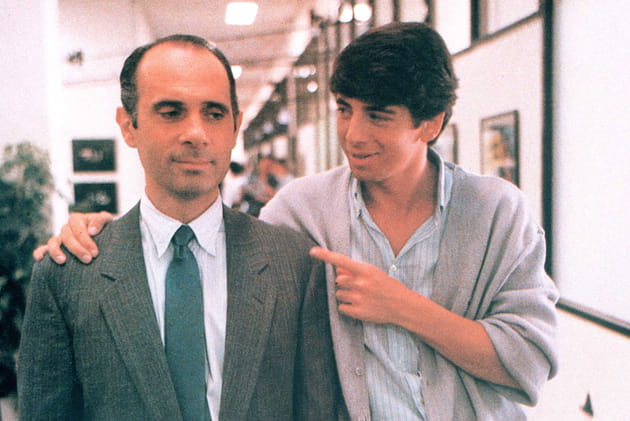 Le jeune Patrick Bruel au côté de Guy Marchand dans "La tête dans le sac" en 1999