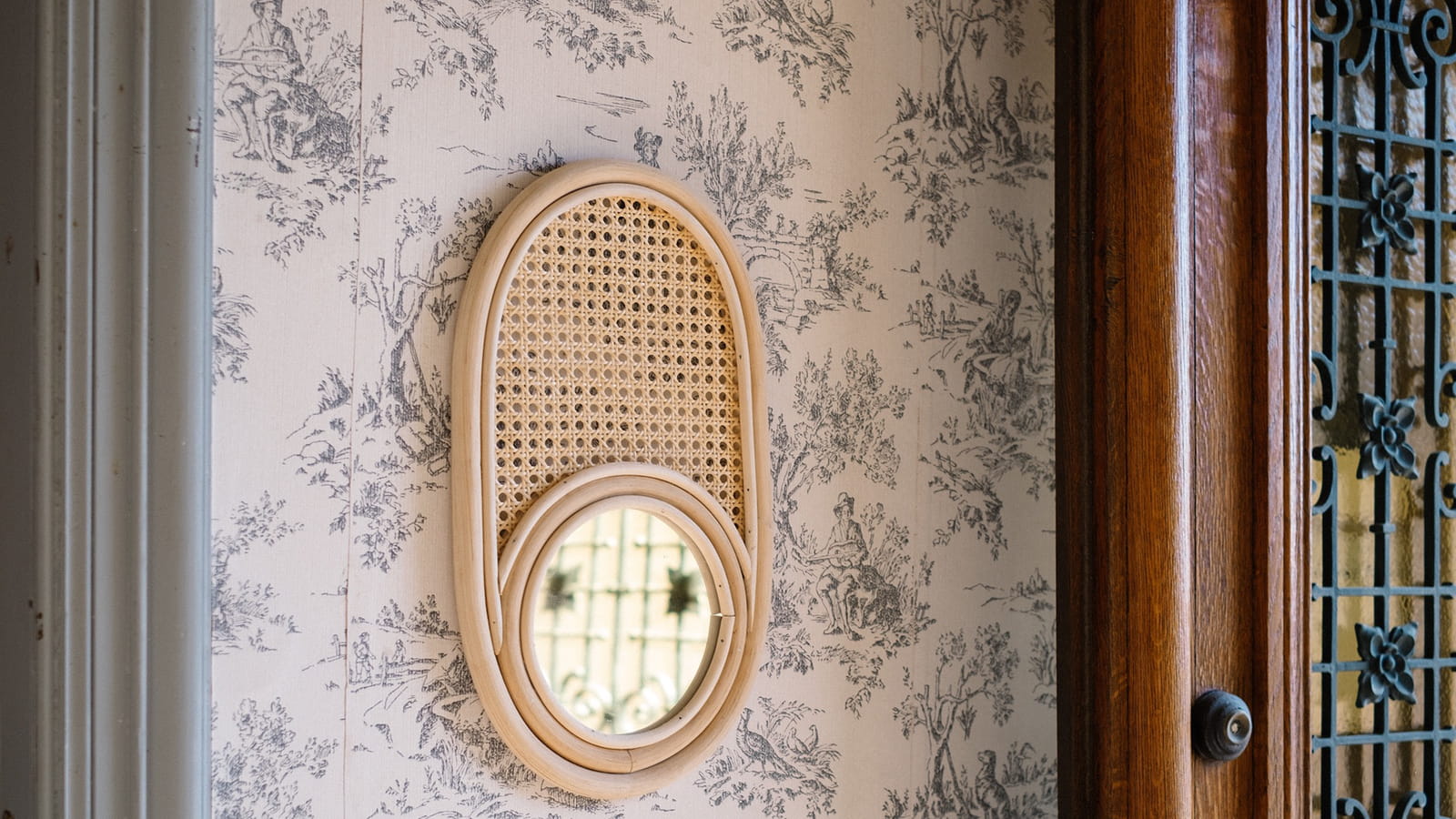 Miroir cannage 