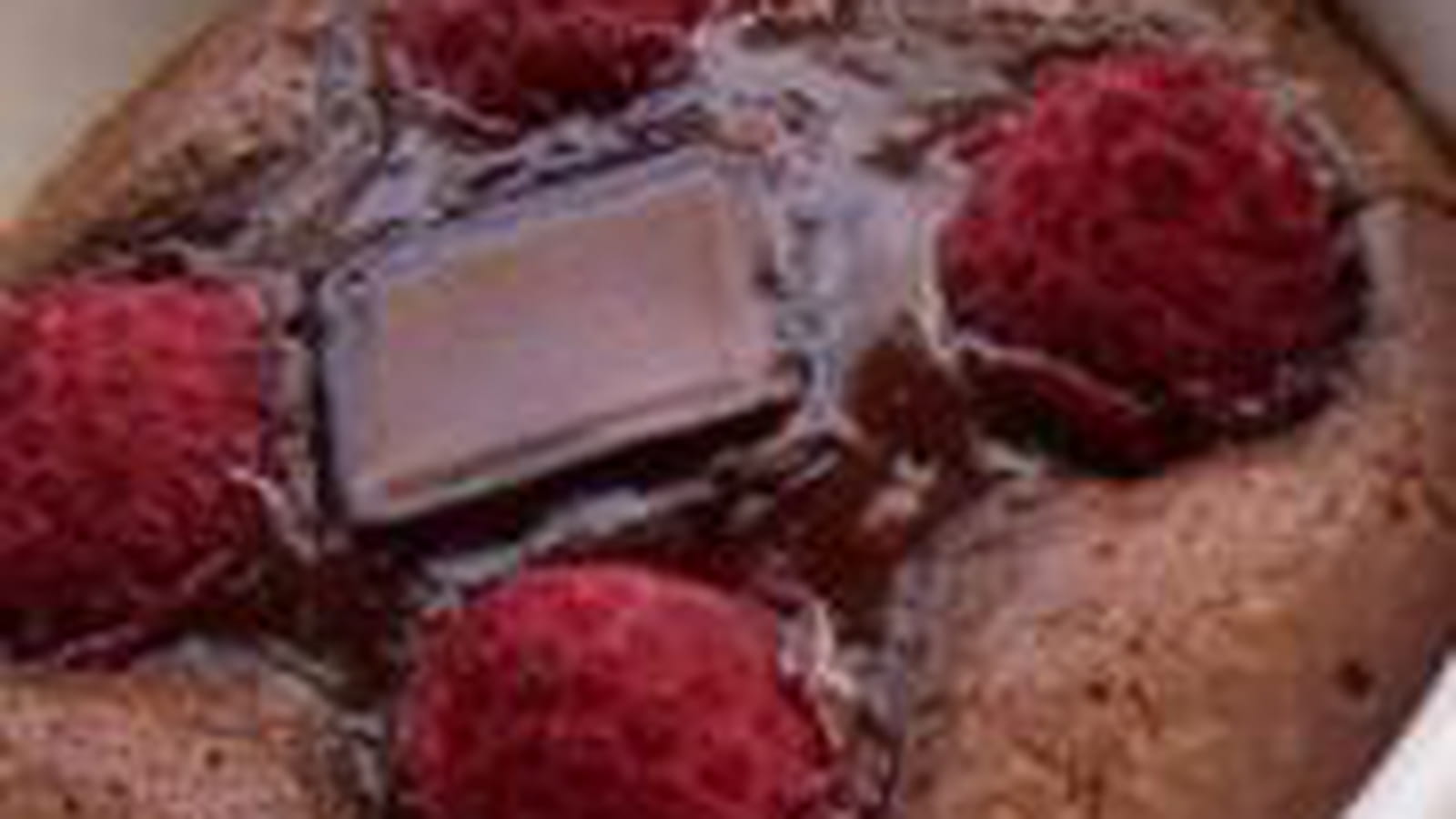 Fondants chocolat et framboises