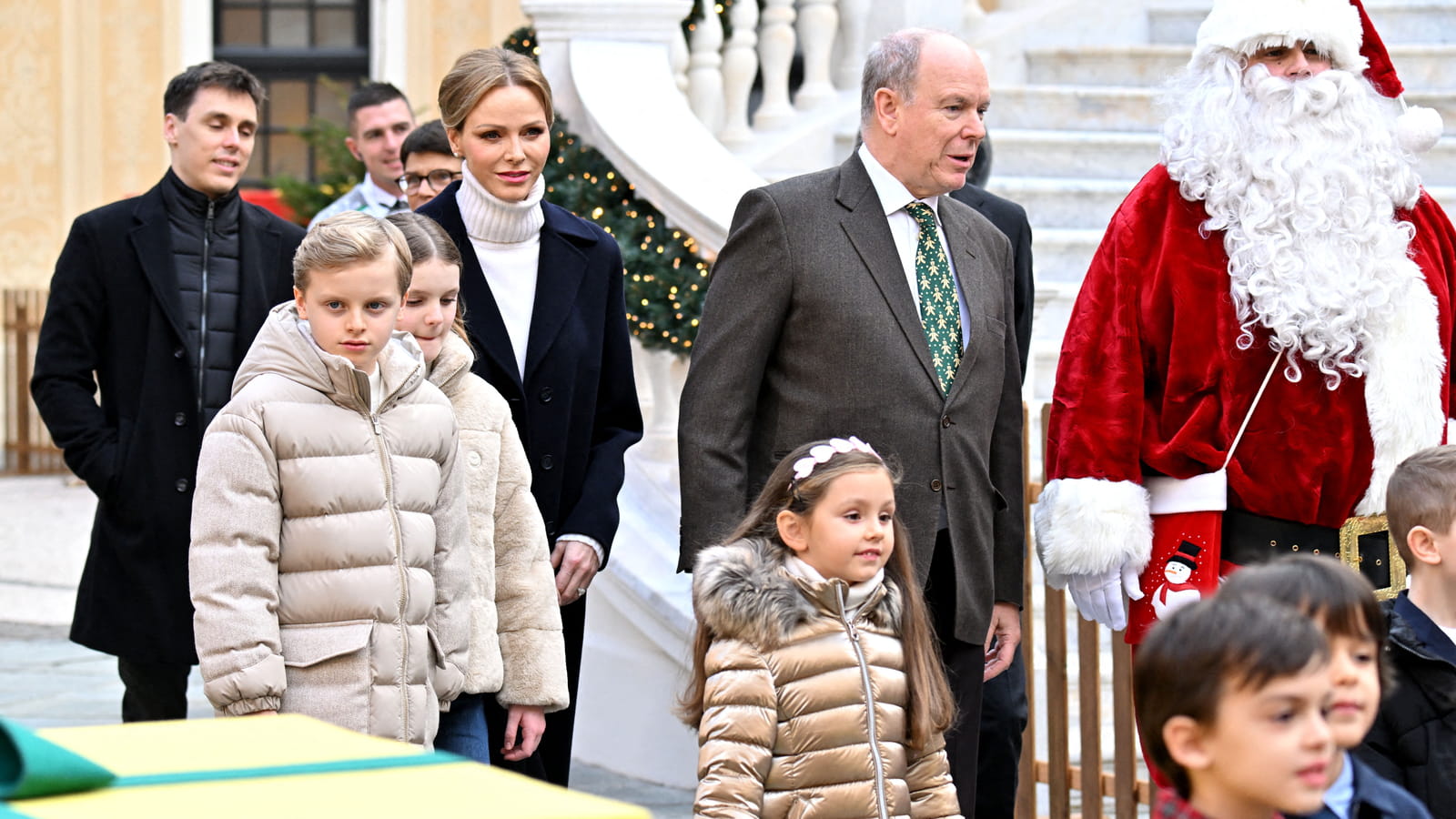 Charlene, Albert de Monaco et leurs enfants