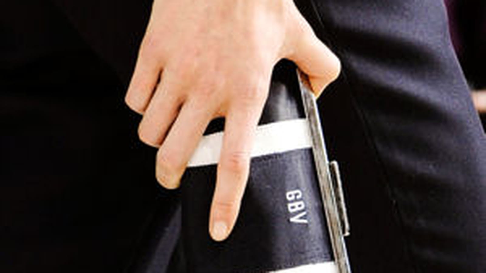 La pochette à la verticale