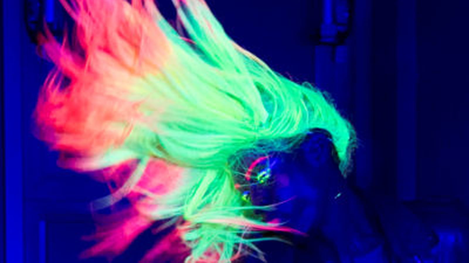 Les cheveux multicolores