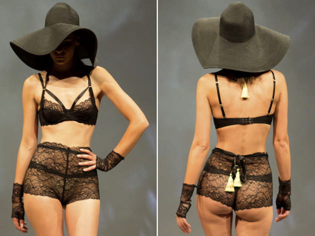 Parure en dentelle noire de Paloma Casile