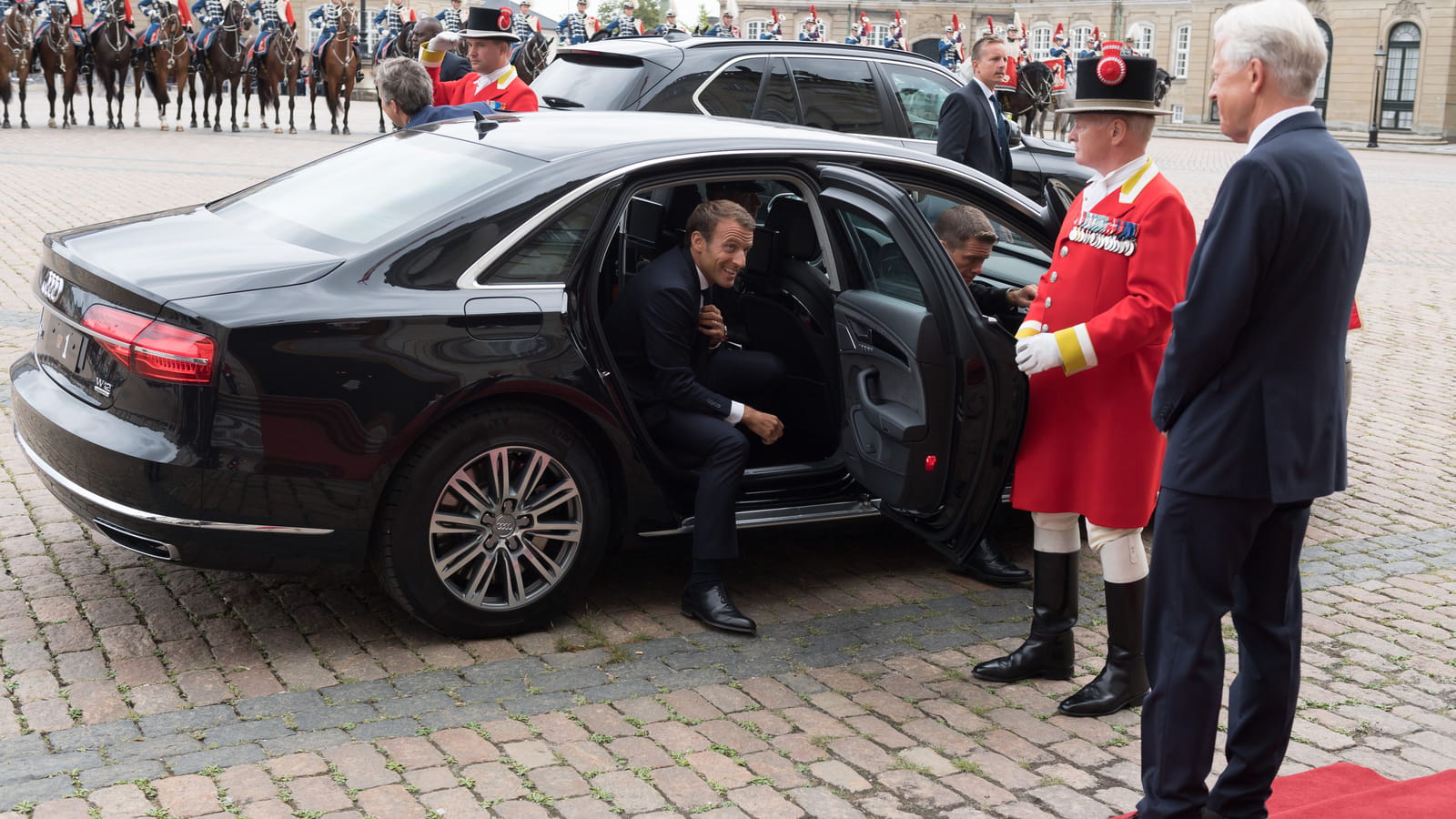 Le président Macron est arrivé