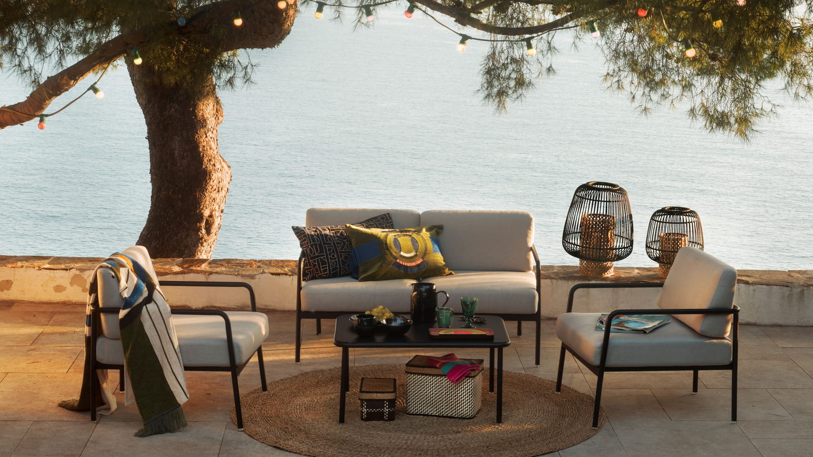 Salon de jardin en aluminium