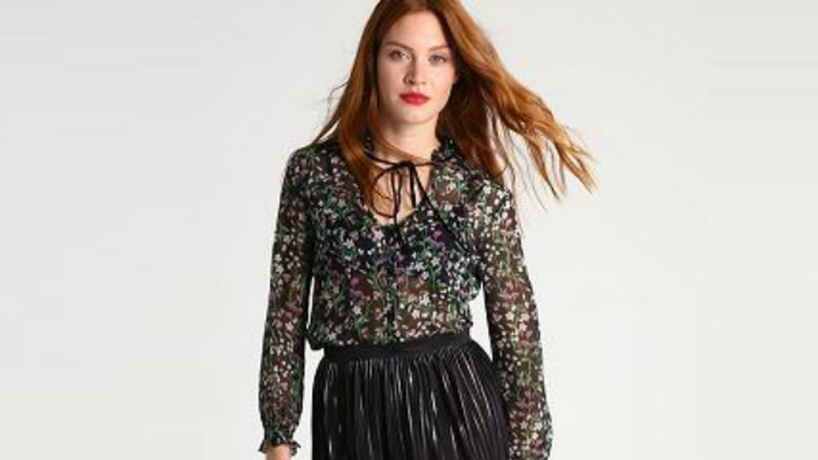 Chemisier Lipsy jupe Essentiel et bottines Topshop