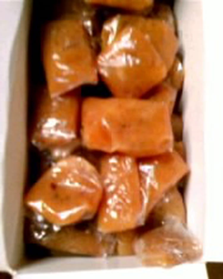 Caramel mou en bonbons