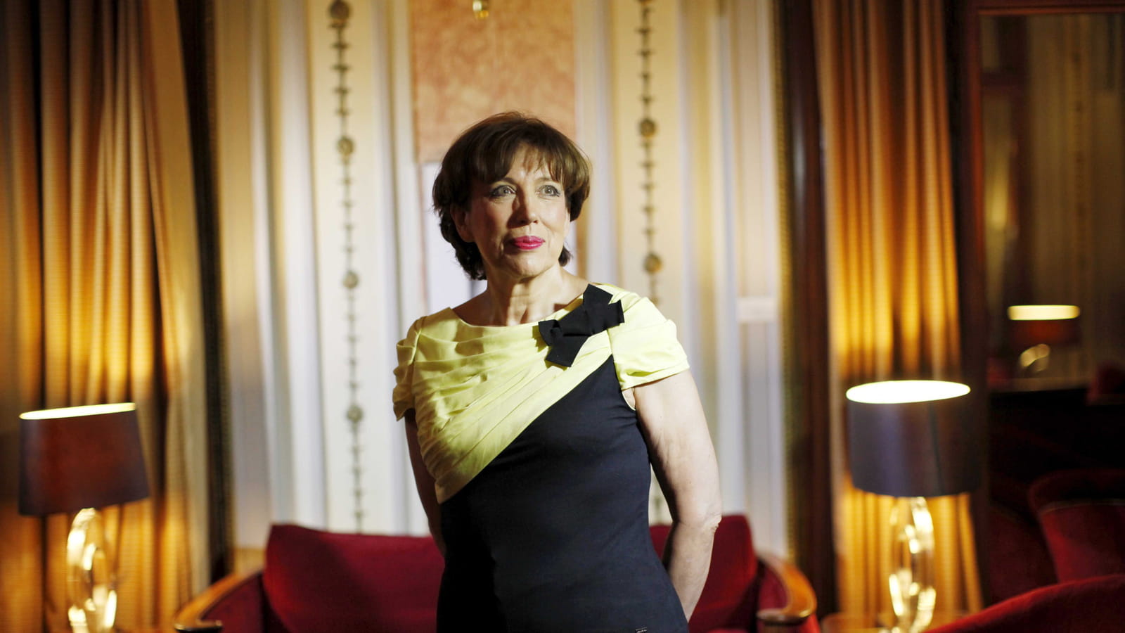 Roselyne Bachelot, élégante au Lutecia Hotel