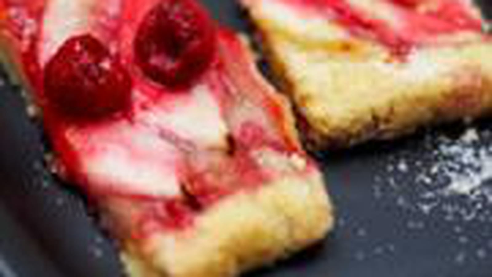 Tarte poires et framboises