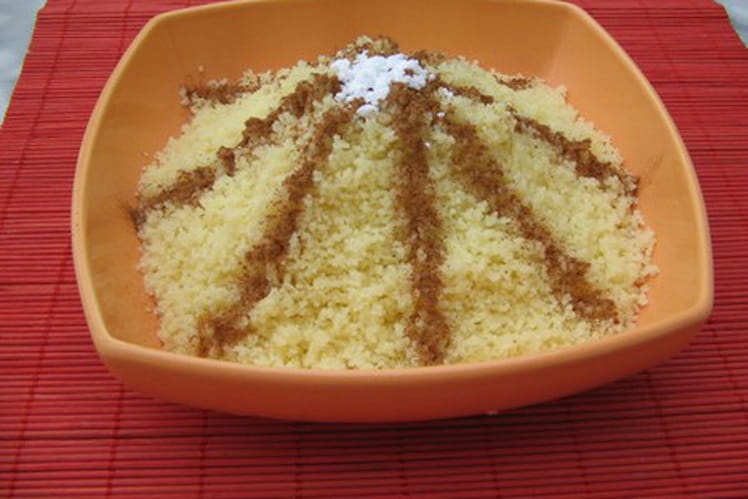Couscous sucré à la cannelle (Seffa)-image