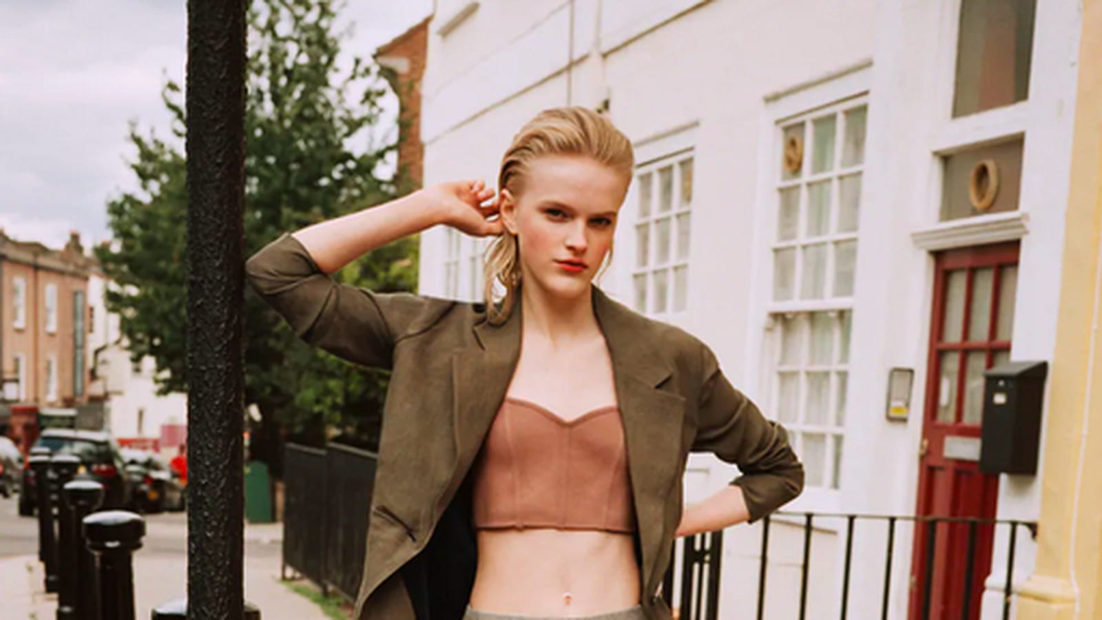 Pantalon fendu Zara