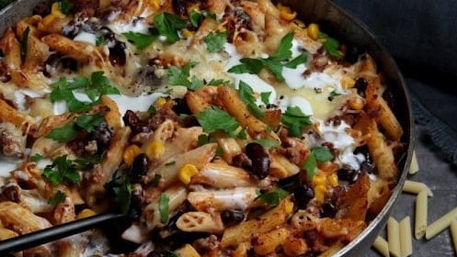 Gratin de pâtes à la mexicaine