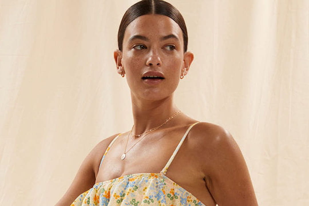 Maillot de bain une pièce jaune pâle