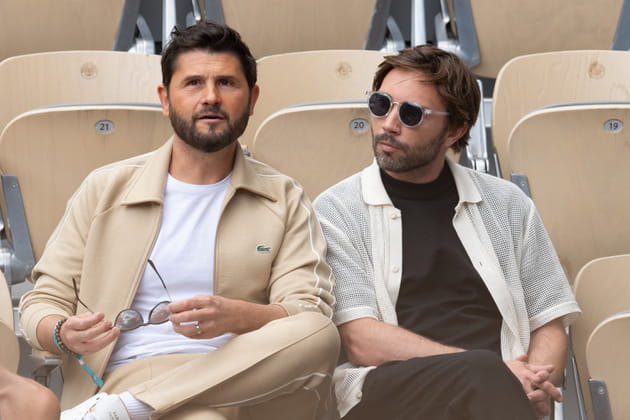 Christophe Beaugrand et son mari Ghislain s'offrent une sortie en amoureux à Roland-Garros